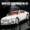 Новый 1:24 Bentley Continental GT Luxury Vehicle Alloy Series Модель автомобиля Коллекция Металлическая литая игрушечная машинка Звук Свет Подарок для детей
