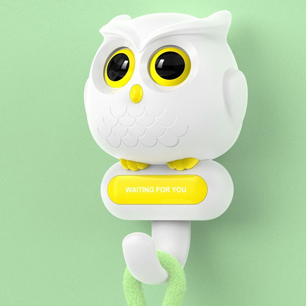 Free Punching Animals Wall Hanging Hook Home Decoration Storage Rack New Owl Blink Hook