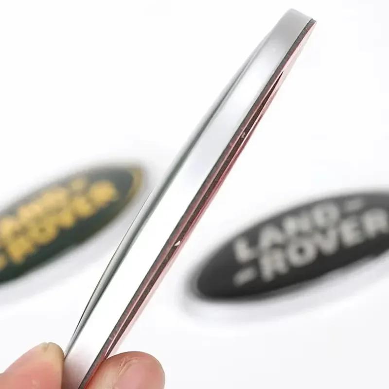 3D Aluminium Logo Land Rover Emblem Car Front Sticker Rear Trunk Badge For Land Rover Range Rover Freelander Discovery Defender BQ8