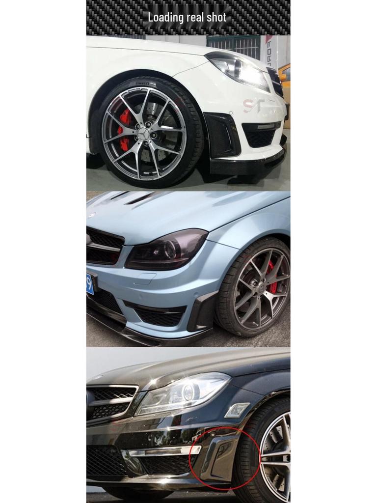 Mercedes-Benz C-Class W205 C63 Carbon Fiber Front Bumper Side Air Vent Trim