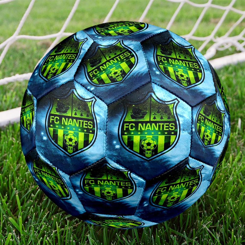 Fc Nan-tes Crest Design Printed Size 5 Soccer Balls, High-Quality, Anti-Slip, Protective Football, A Unique Gift , Birthdays, Christmas Gifts