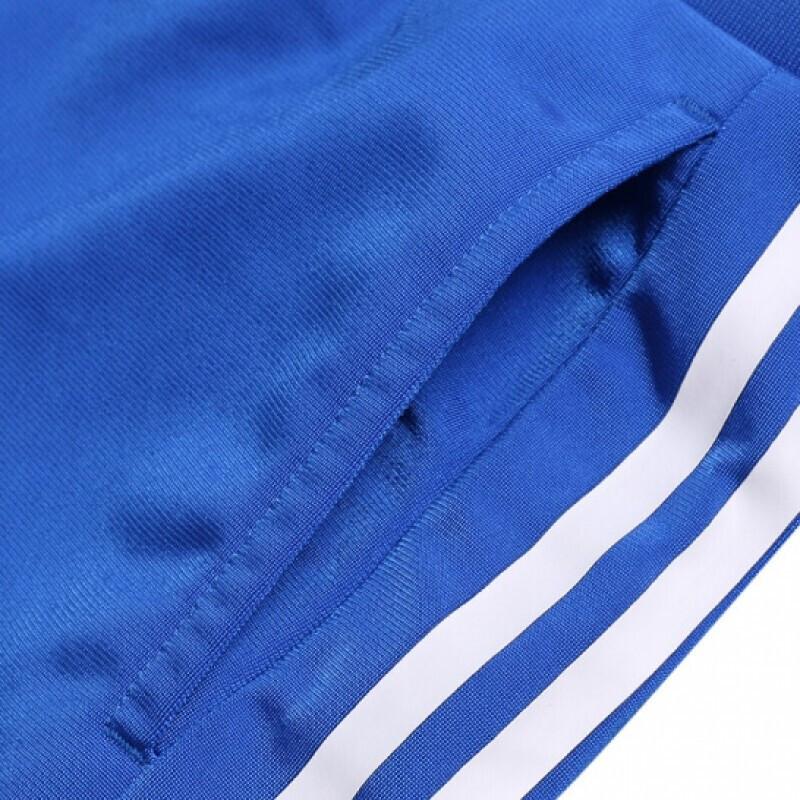 adidas Дышащие свободные простые повседневные укороченные брюки женские низ синего цвета CV9598