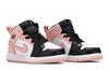 Детские кроссовки Jordan 1 Mid Arctic Orange Black Toe (ТД) Белый/Арктический оранжевый-Черный