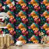 Ink Wallpaper Turquoise, Gold and Black for Living Room and Bedroom 50x1000