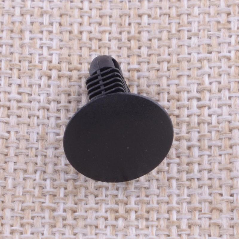 200Pcs Nylon Car Bumper Fender Push Type Fastener Retainer Clip Accessories Fit for Hyundai 1/4" Hole Black
