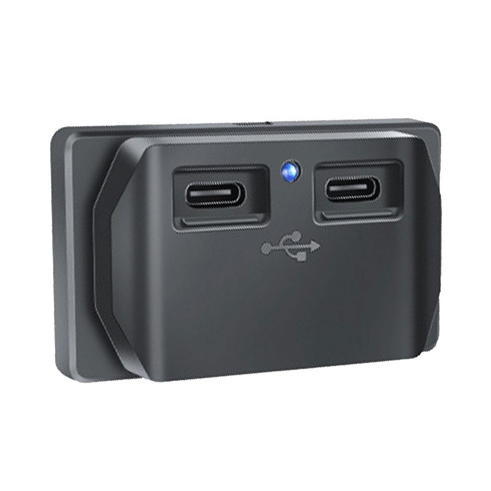 PD QC 3.0 3.1A Двойное USB гнездо автомобильного зарядного устройства DC 12(В)-24(В) Для дома на колесах, автомобиля, лодки, морской техники, автобуса, грузовика, мотоцикла, адаптер для быстрой зарядки