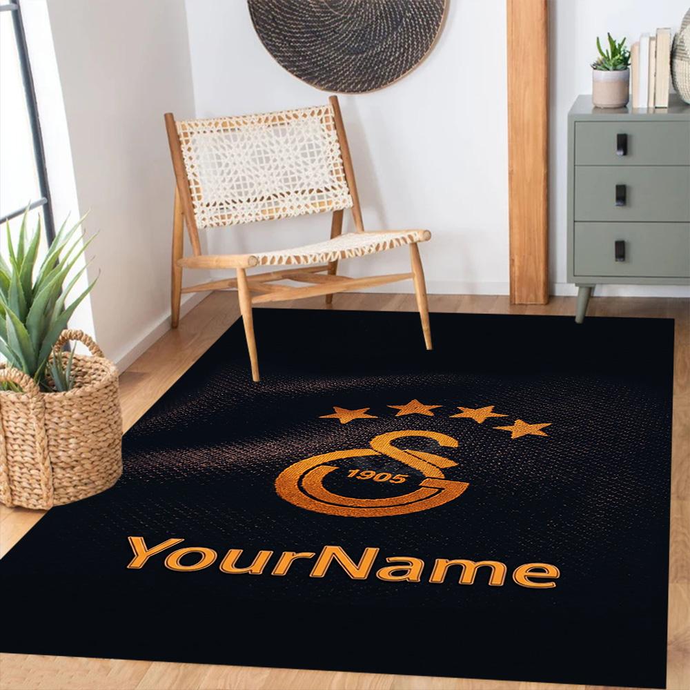 Galatasaray 310 Personalized Name Carpet Suitable for Game Room Bedrooms Playrooms Hallway Anti-slip Rug Office home decor
