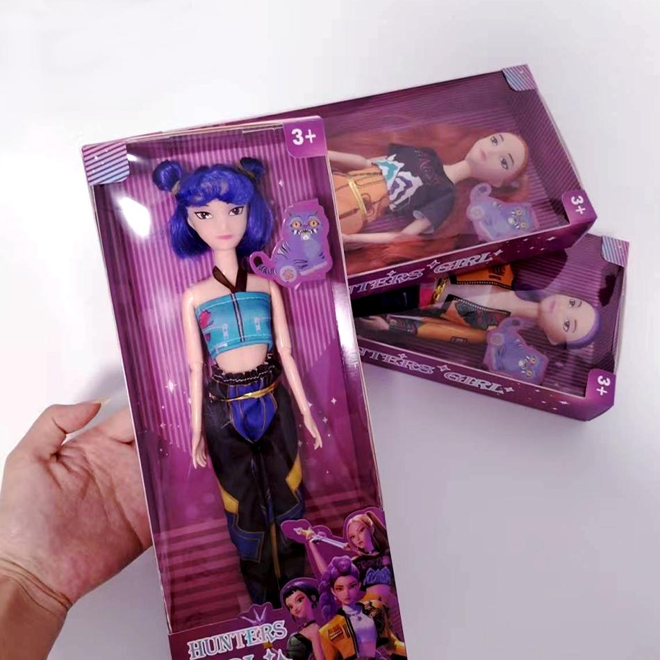 30cm K-Pop Demon Hunters Anime Kpop Girl Group Cartoon Rumi Zoey Mira Action Figures Vinyl Figurines Model Dolls Girls Xmas Gift