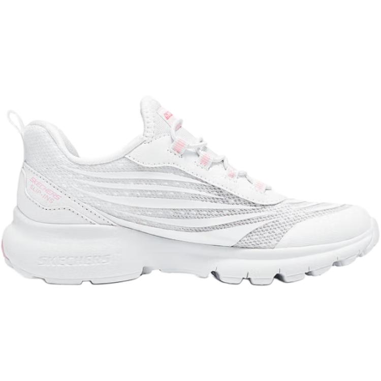 Skechers Детские удобные мягкие универсальные нескользящие износостойкие низкие повседневные кроссовки Детские кроссовки Белые 303975L-WHT