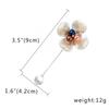 2-piece two-tone brooch set, bouquet decorative pins