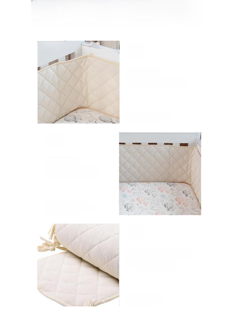 Soft Double Layer Crepe Baby Crib Rail Mat - Children's Crib Guard