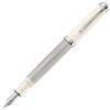 Pelikan Pelikan перьевая ручка EF Extra Fine Point Souveraine Silver White M405 подлинный импортный продукт