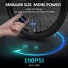 Pompă pentru biciclete Pompă electrică pentru biciclete Pompă portabilă de umflare a anvelopei pentru biciclete 100PSI de înaltă presiune
