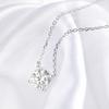 Smyoue Белое золото Позолоченное 1-10 карат Муассанит Ожерелье для женщин Классический Четырехзубцовый Подвеска Свадебные украшения 925 Серебро
