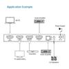 HDMI Аудио Экстрактор Репитер Аудио Адаптер eARC HDMI-совместимый Удлинитель Переключатель Разветвитель Удлинитель для Игрового Живого экрана