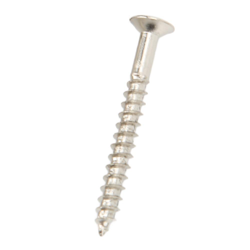 10PCS Silver Guitar Neck Plate Screws Metal Neckplate Mounting Screws For Guitar