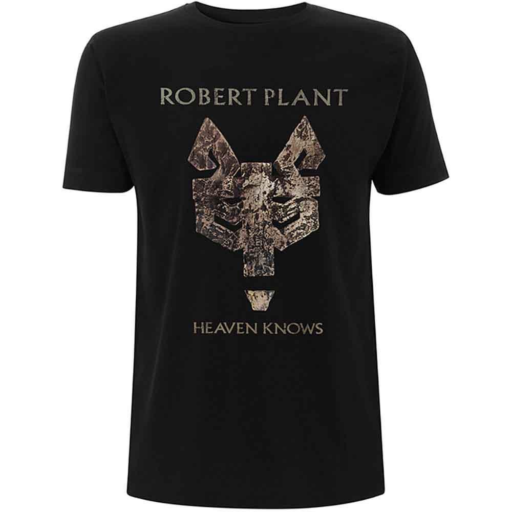 Мужская черная футболка Robert Plant Heaven Knows