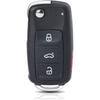 Замена Брелока Подходит для 2012-2016 Volkswagen Beetle Passat / 2011-2016 CC Eos Golf GTI Jetta Tiguan Touareg Бесключевой Доступ Пульт Дистанционного Управления