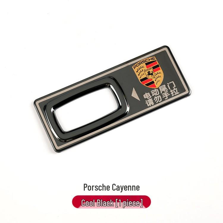 Наклейка-предупреждение об электрической крышке багажника Porsche