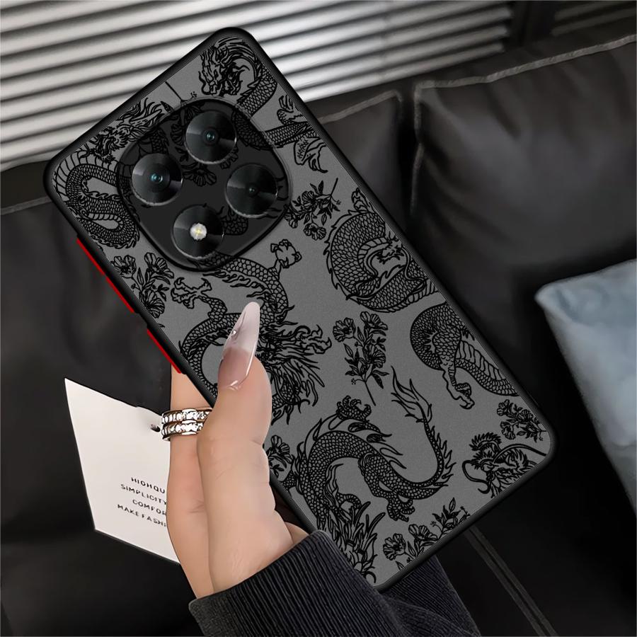 Чехол-накладка для телефона Funda Back для Xiaomi Redmi Note 14 14C 9S 12 13C 13 Pro Plus 10 A4 11 Китайский Дракон