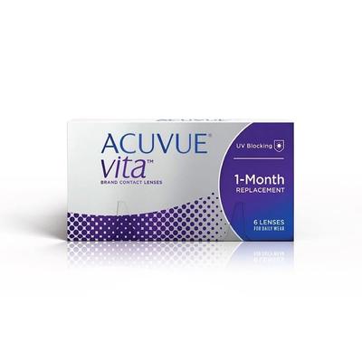 Набор одноразовых контактных линз (6 шт), Радиус кривизны 84 mm,Vita Monthly Disposable Contact Lenses Set of 6, ACUVUE