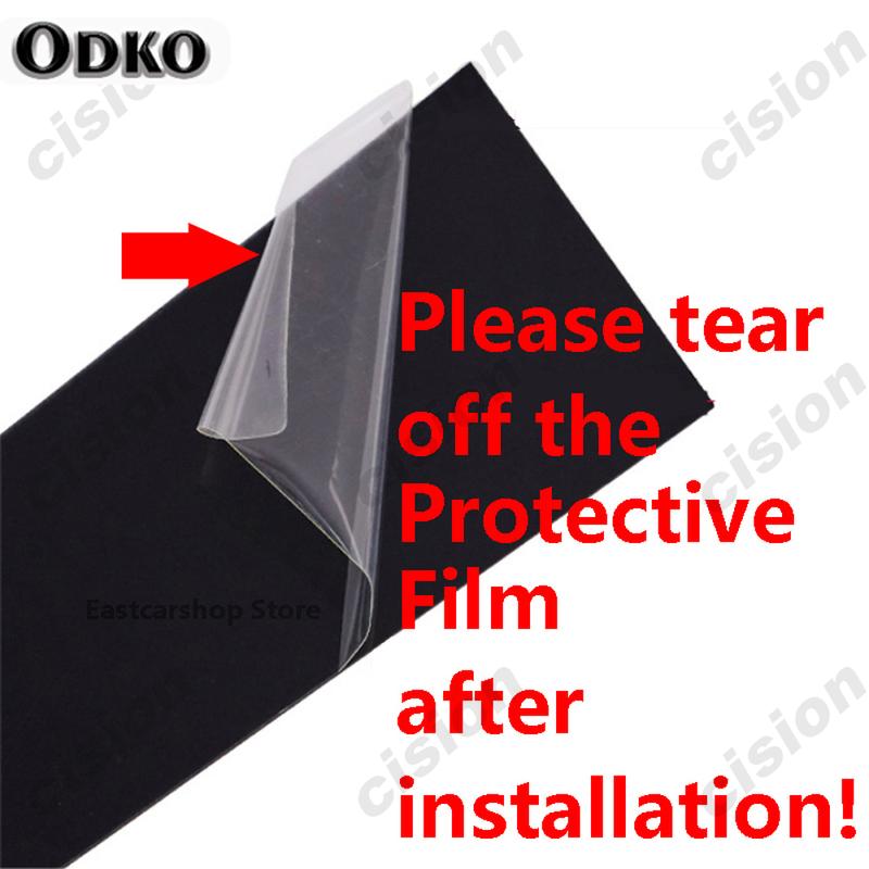 For Honda Jazz Fit GE 2008-2013 Window Door Column B C Pillar Post Cover Trim Carbon Fiber Glossy Black Mirror Effect PC Sticker