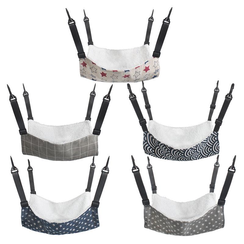 Регулируемый гамак для кошек с дышащим бархатом и подвесным гнездом-игрушкой