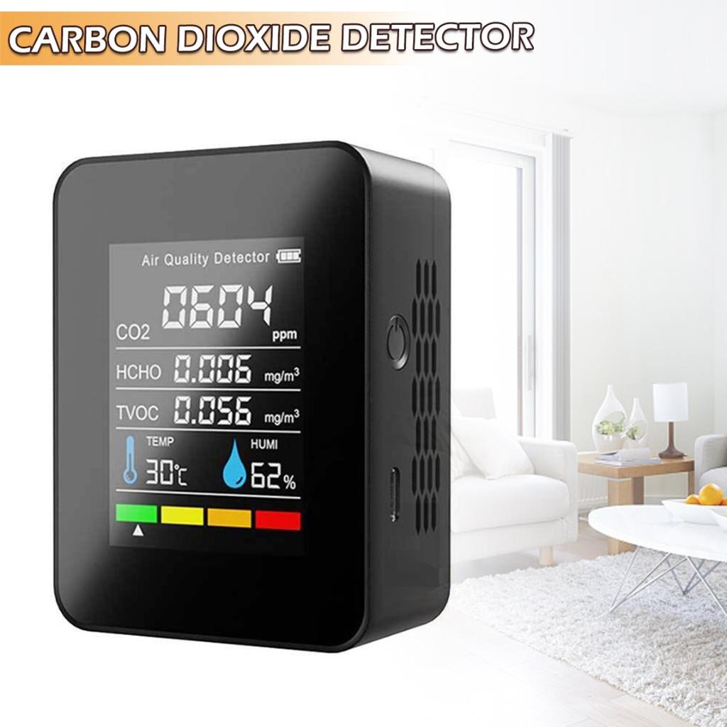 5-в-1 CO2 TVOC тестер качества воздуха тестер полупроводниковый детектор углекислого газа