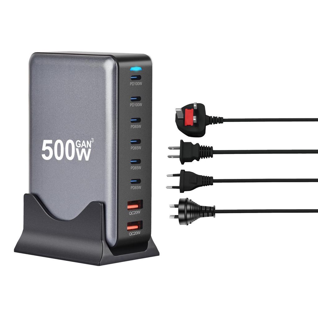 800W Multi-Port GaN PD Fast Travel Charger Adapter