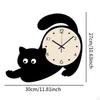 Настенные часы с изображением животных, кошка, акриловые, подвесные для ванной комнаты