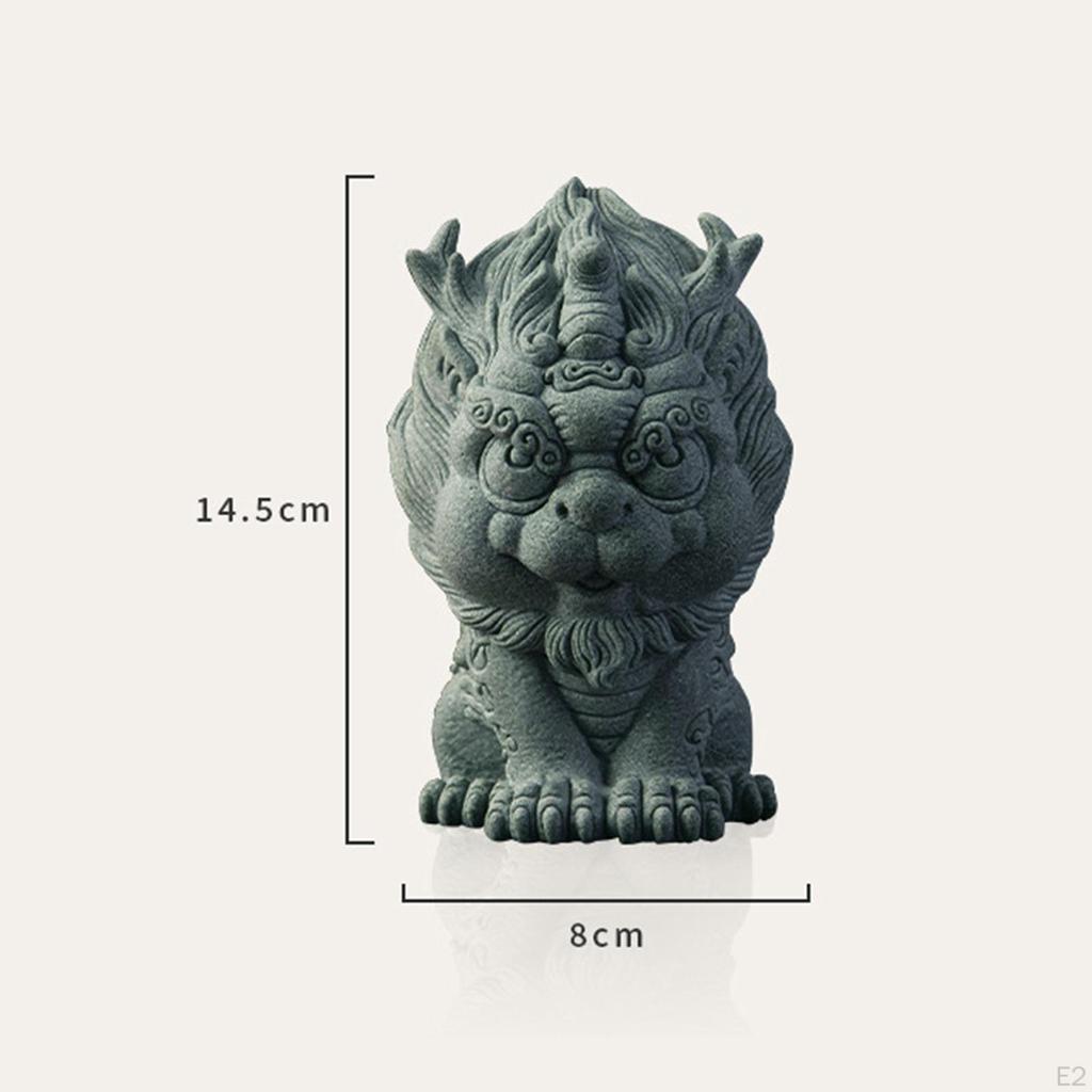 Tea Pet Ornament Pixiu Statue Miniature Sculpture Landscaping Animal Figurine for Chinese