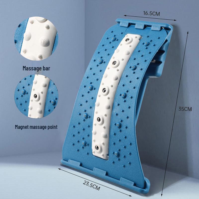 Lumbar Support: Back Corrector & Yoga Stretcher Mat with Waist Massager