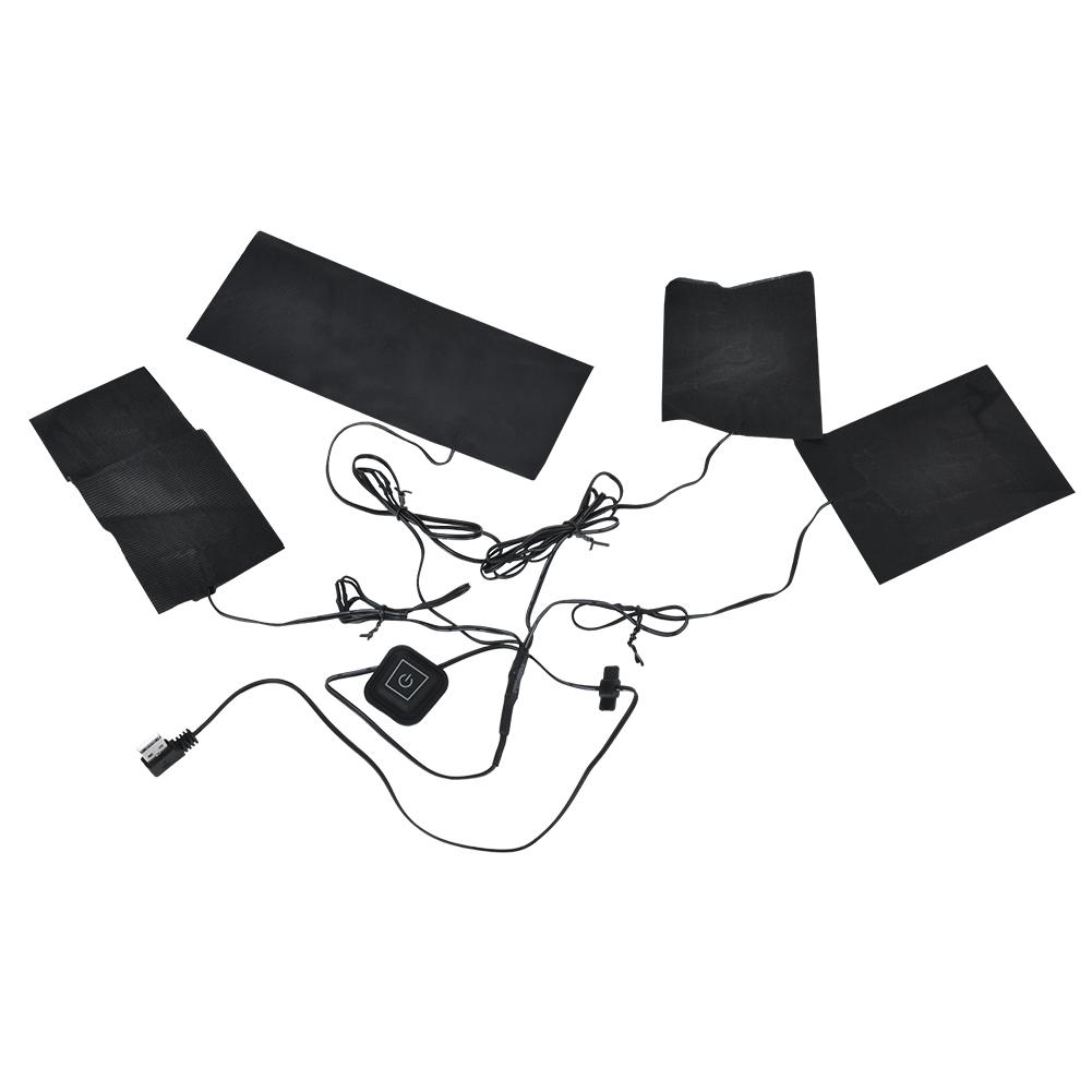 5 В 2 А USB электрическая грелка с подогревом, регулируемая температура, комплект 4 в 1