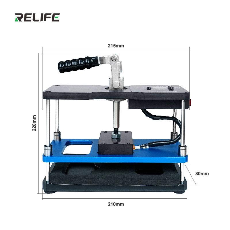 Двухтемпературный пресс RELIFE LS5 SE для ремонта мобильных телефонов, нагревательная рама для задней крышки/инструмент для усиления нагрева экрана