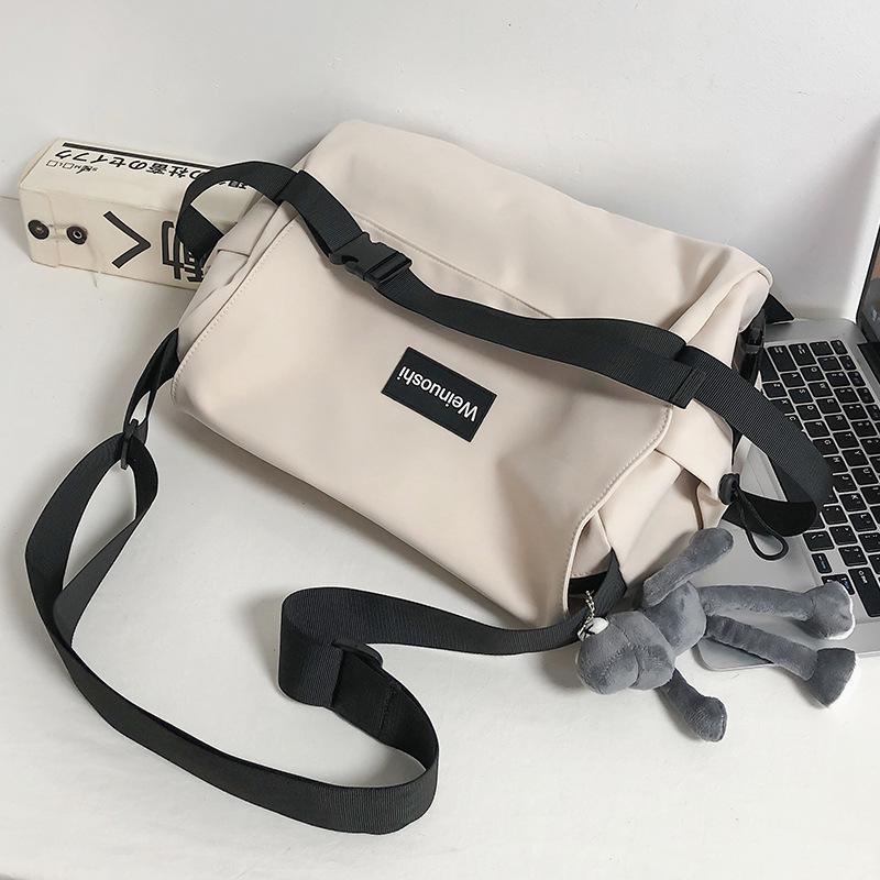 Summer Women's Bags Large Capacity Women's Commuting Men's Trendy Postman Plaid One Shoulder Crossbody Bag