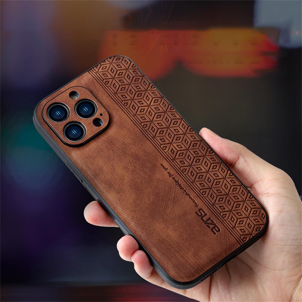 For iPhone 16 Pro Max Case Anti-Drop PU Leather+TPU Phone Cover