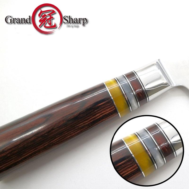 Набор кухонных ножей из дамасской стали, 2 шт., дамасские ножи vg10, японский стальной нож Сантоку Накири