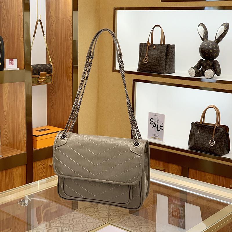 Женская сумка-мессенджер и сумка-цепочка Yangshulin из натуральной кожи большой вместимости – модная и универсальная