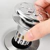 Pop-up Bathtub Stopper Drain 2-in-1 Brass Core Hair Catcher Strainer Bathroom Easy Installation Brass Core Wash Basin Sink Plug Drain