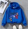 Warm Kids Hooded Pullover, City Landmark And Cute Cartoon Character Graphic Sweatshirt, Autumn Winter Long Sleeve Top For Kids Daily Outfit.