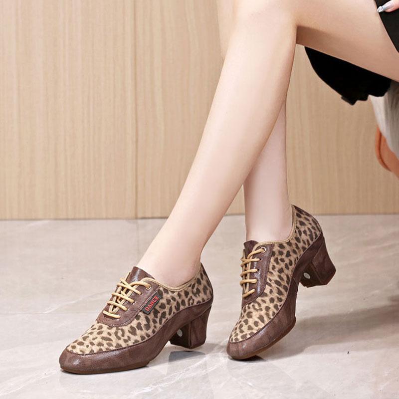 Танцевальная обувь для джаза, современного танца, вальса, женская обувь для бальных танцев, резиновая подошва, противоскользящая танцевальная обувь, высота каблука 5 см