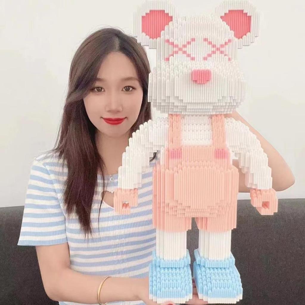Совместимый LEGO Злой Медведь Образовательные Строительные Блоки - Детская Игрушка-Конструктор из Микрочастиц Подарок