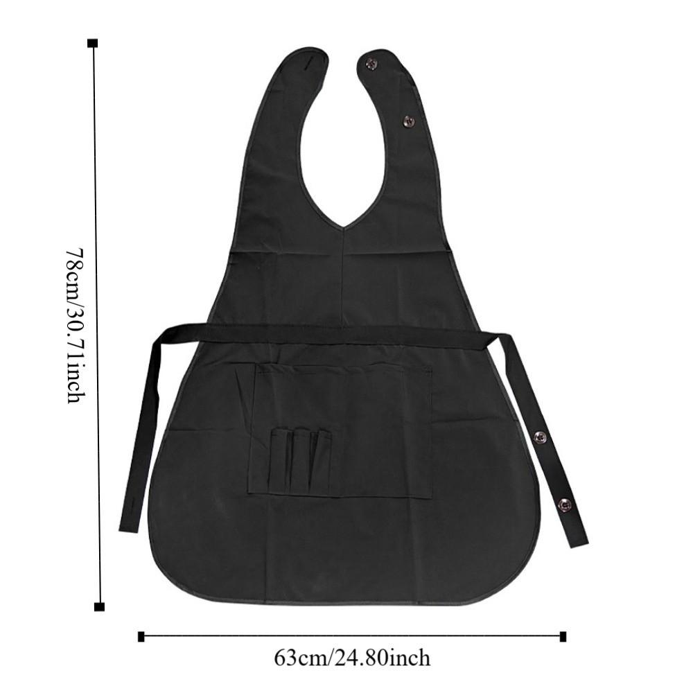 Waterproof Black Stylist Apron Professional Barber Shop Work Clothes Hairdressing Gown  Hairstylist