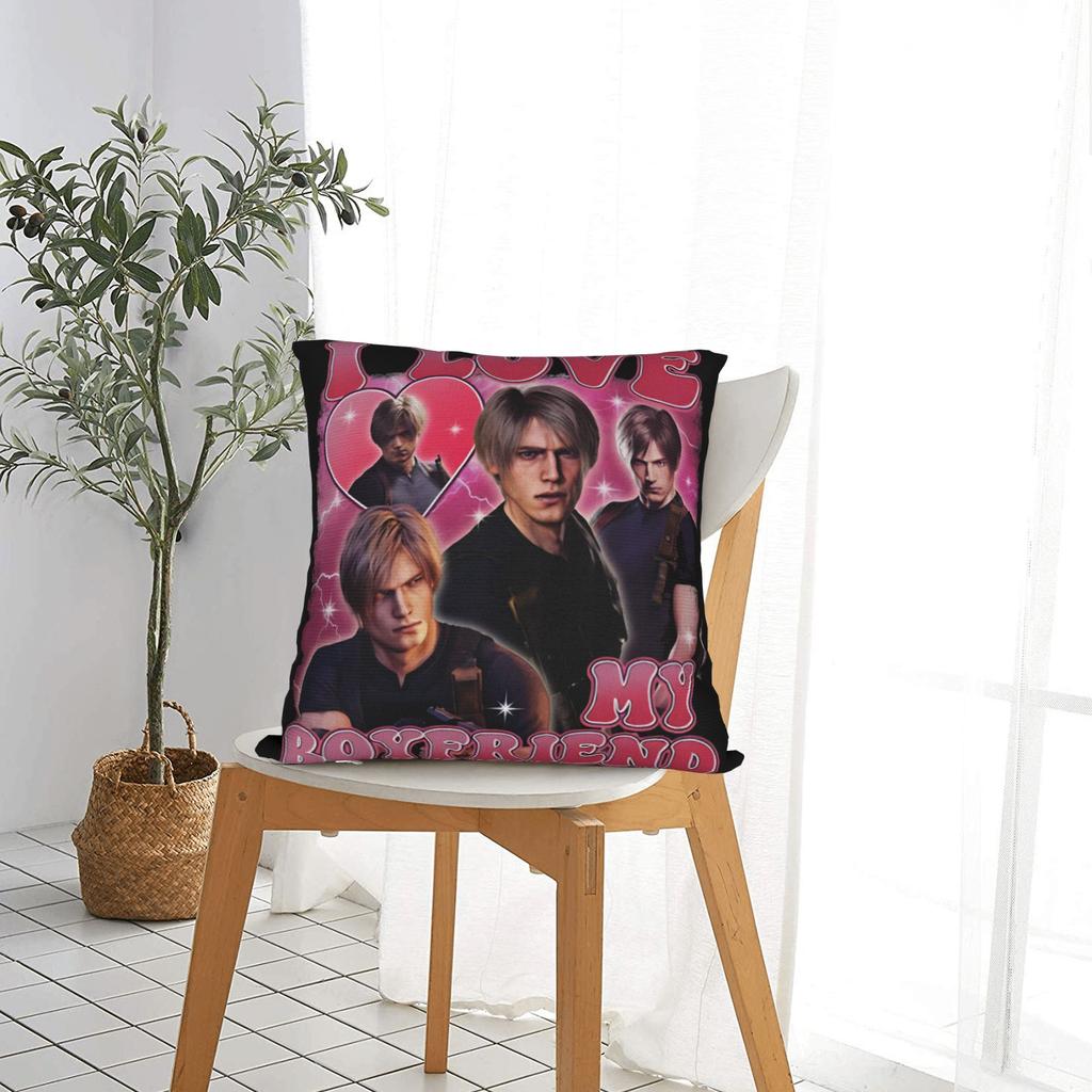 Винтажная наволочка для подушки Leon S Kennedy из Resident Evil, удобная наволочка, винтажные наволочки для офиса, автомобиля, домашнего декора