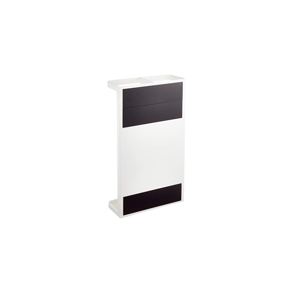 Yamazaki Magnetic Umbrella Holder, White, Approx. W15 x D20 x H63cm, Smart Umbrella Stand,