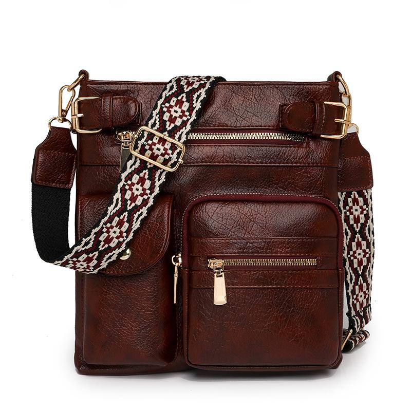 Сумка женская весенняя из искусственной кожи, новая, мягкая кожа, простая на плечо, сумка-мессенджер, модная, большая вместимость, рюкзак женский