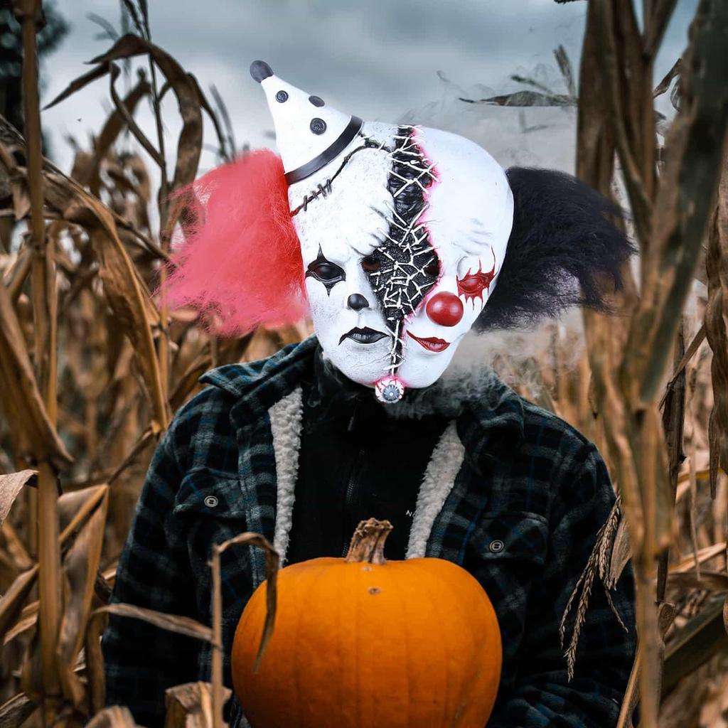 Хэллоуинская маска для лица дьявола, реалистичная латексная маска с двойной головкой