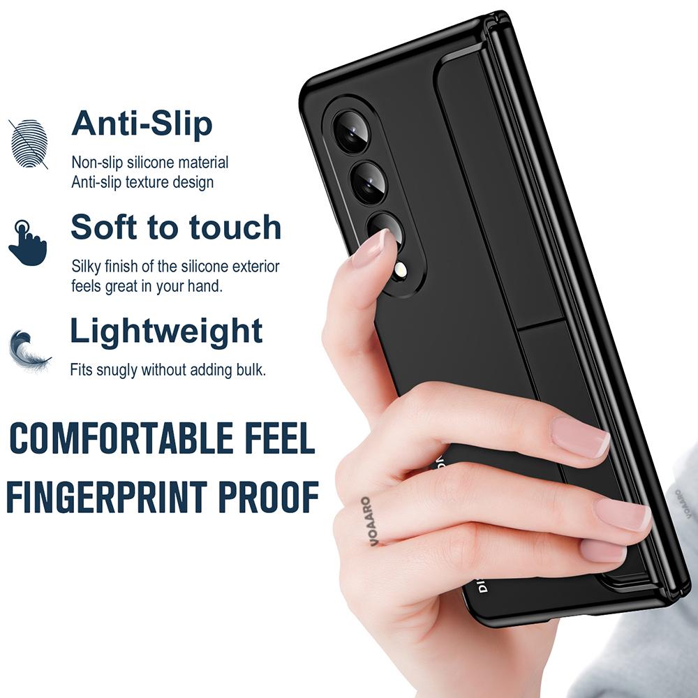 Чехол для Samsung Galaxy Z Fold 4, съемный держатель для ручки, подставка, чехол для Samsung Z Fold 4, чехол с сенсорной ручкой, передняя стеклянная пленка