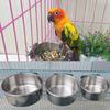 Pet Hanging Bowl Stainless Steel Dog &Cat Feeding Food Bird Water Dish Cage Bowl