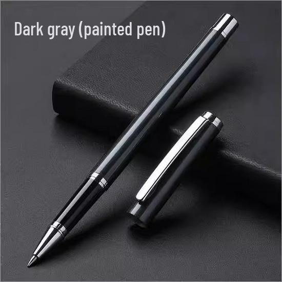 High-End Signature Gel Pen for Business: Elegant Metal Fountain Pen with Personalized Logo and Lettering for Men and Women